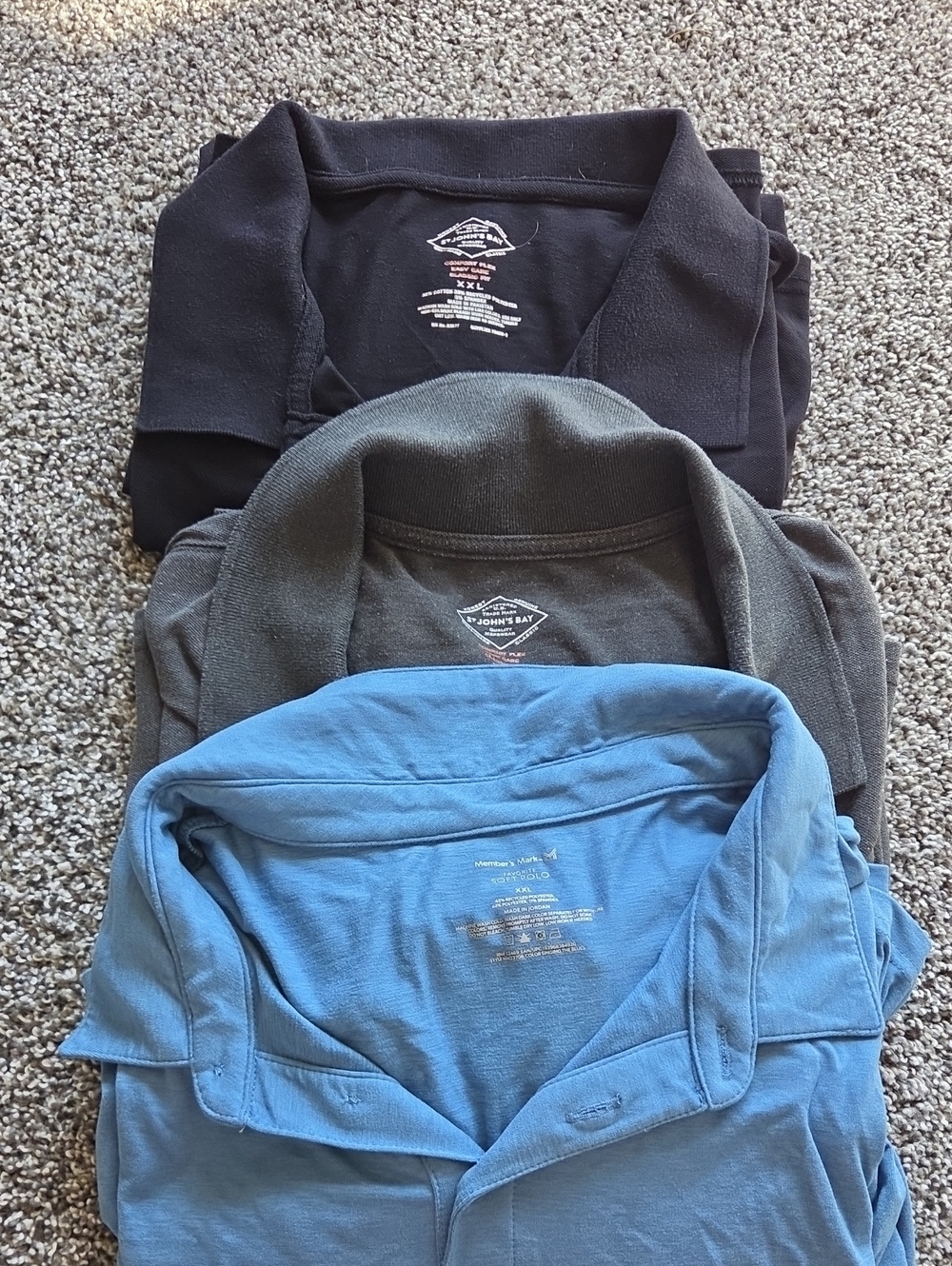 Men’s Blue Polos - Casual Lightweight